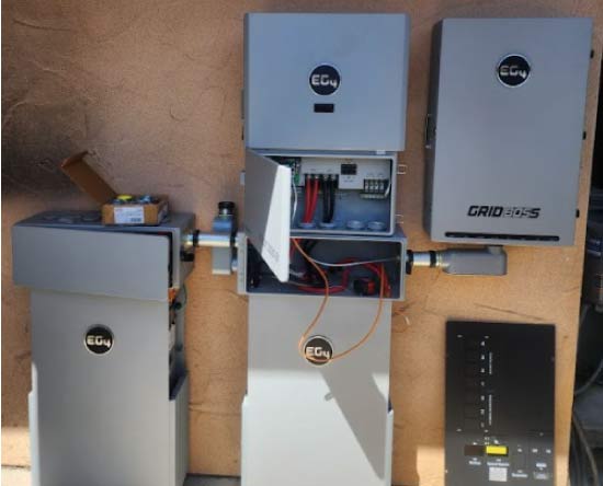 A Federal Pacific Electric (FPE) Stab-Lok panel, a brand that is a known fire hazard and should be inspected by a professional.