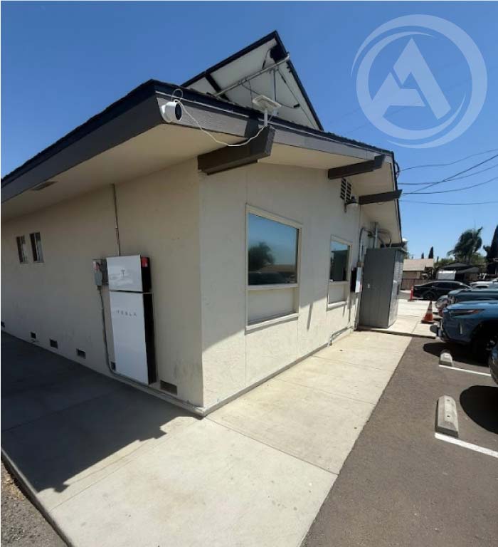 general-contractor-in-clovis Expert general contractor in visalia, ca building a commercial property with tesla electric device on the wall