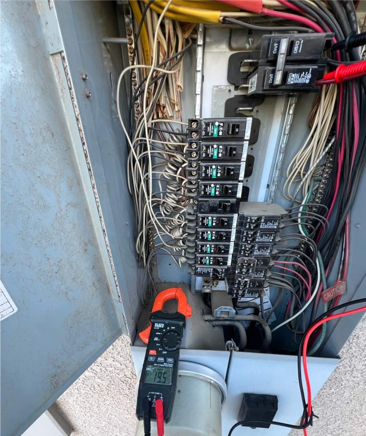 Modern energy-efficient electrical panel installation by certified Electrician in Clovis, CA for a custom ADU project.